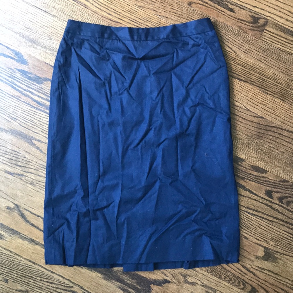 J. Crew Navy Pencil Skirt